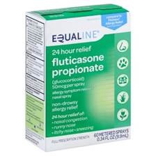 slide 1 of 1, Equaline Fluticasone, 0.34 fl oz