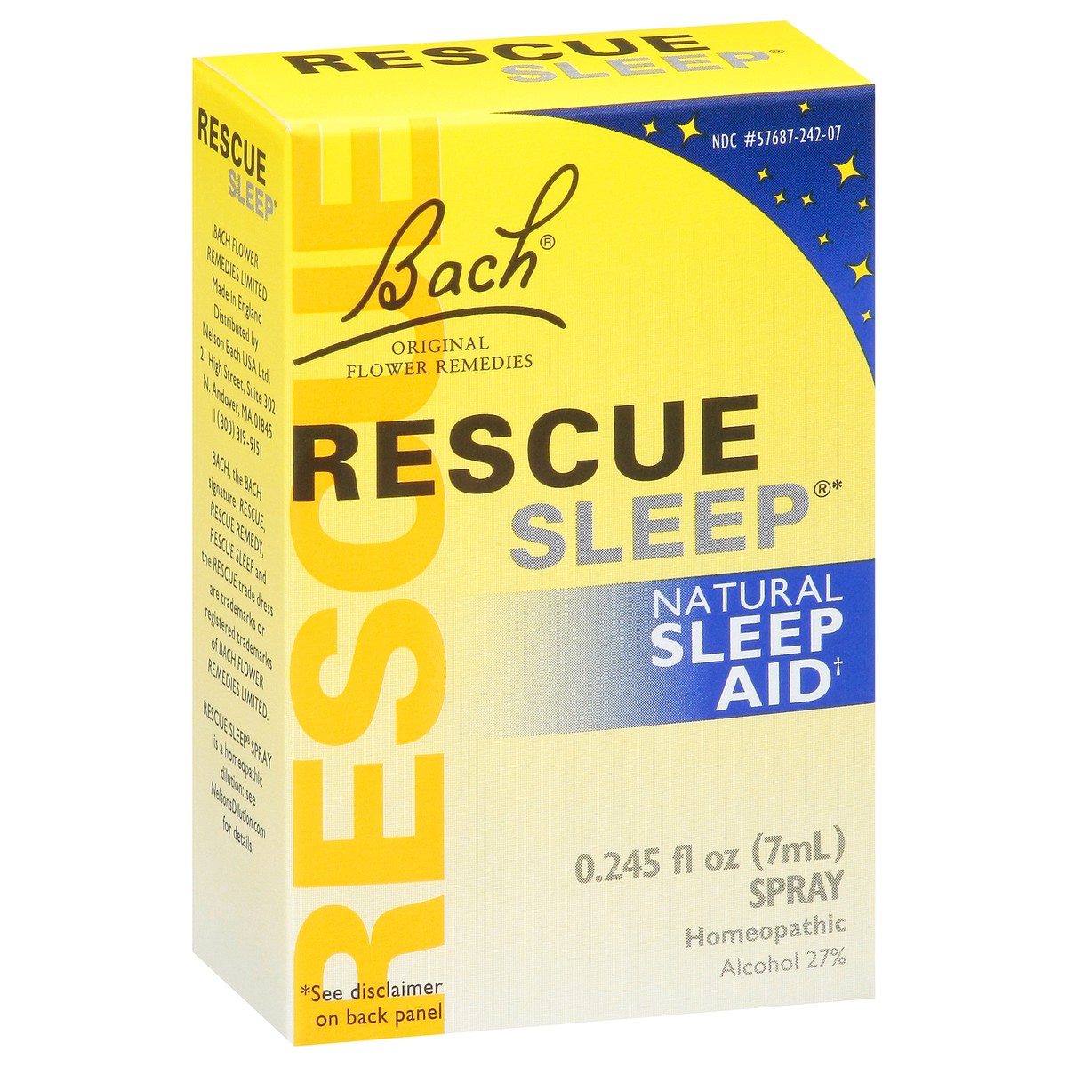 slide 1 of 9, Bach Original Flower Remedies Rescue Sleep Natural Sleep Aid Spray 0.245 fl oz, 7 ml