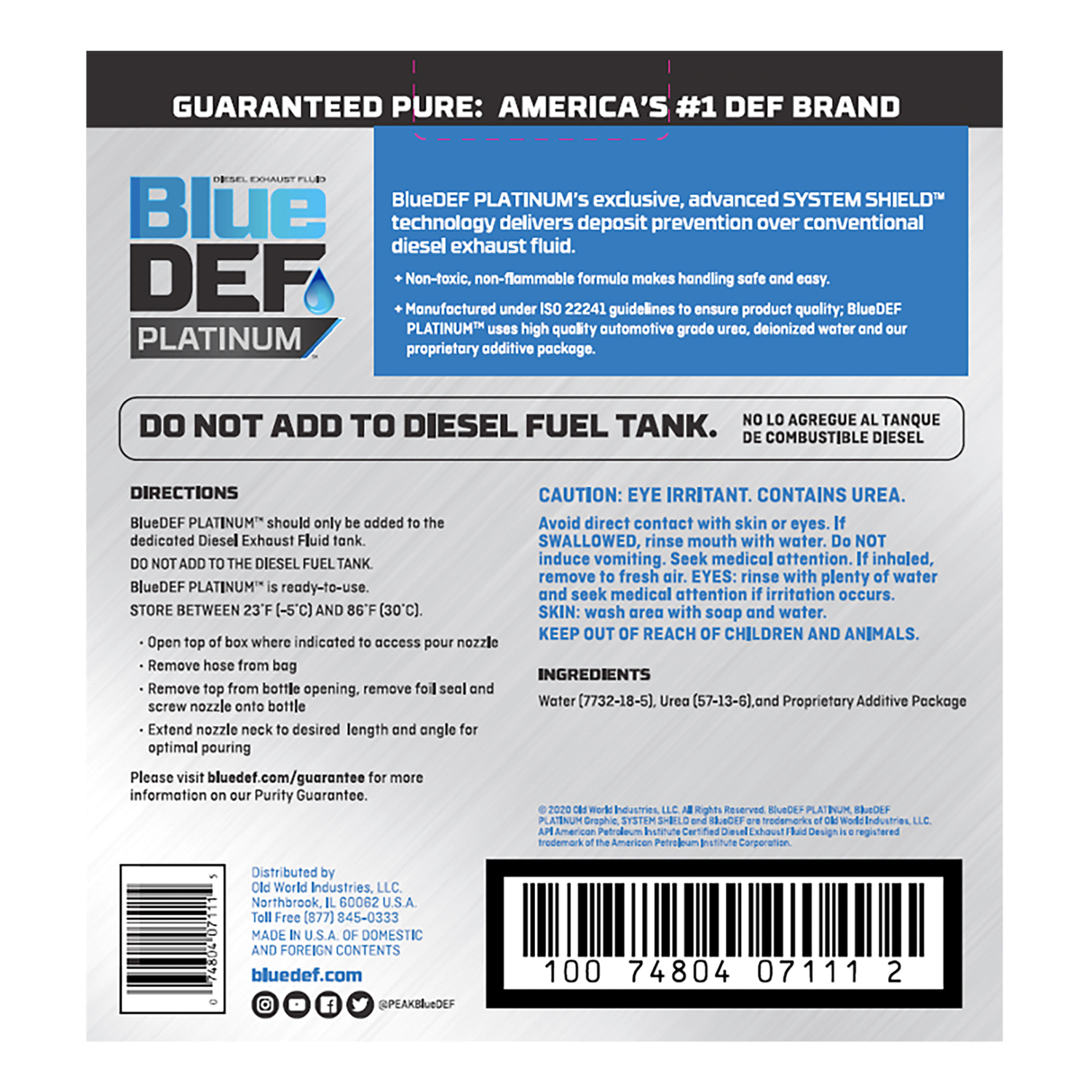 slide 3 of 3, Peak Blue Def Platinum Diesel Exhaust Fluid, 2.5 gal