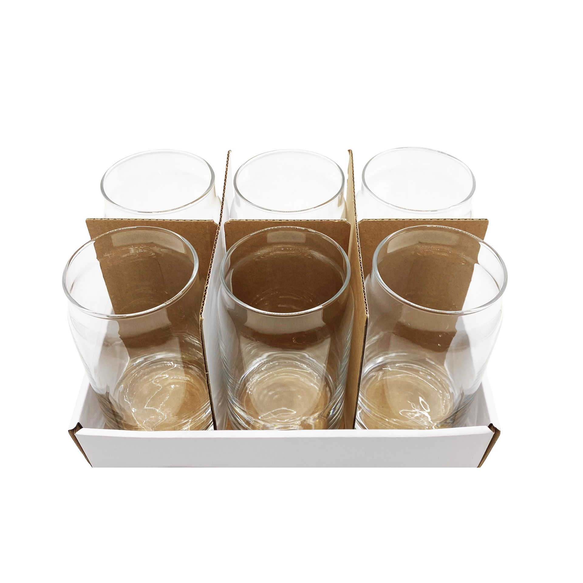 slide 2 of 3, 16oz. Clear Glass Cans By Ashland, 6ct., 6 ct