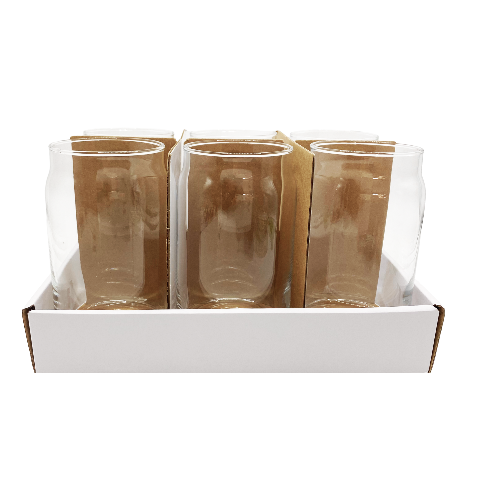 slide 3 of 3, 16oz. Clear Glass Cans By Ashland, 6ct., 6 ct