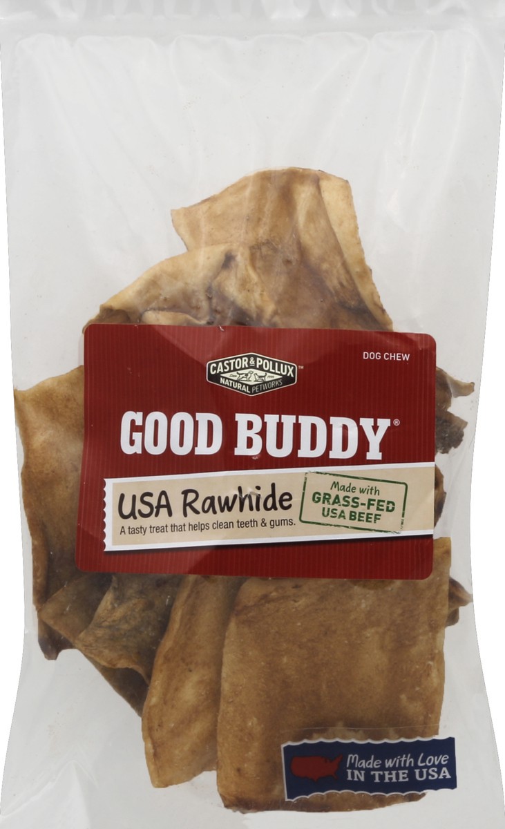 slide 5 of 5, Castor & Pollux Good Buddy Dog Treat - Rawhide Chips With Natural Chicken Flavor - 8 oz Bag, 8 oz