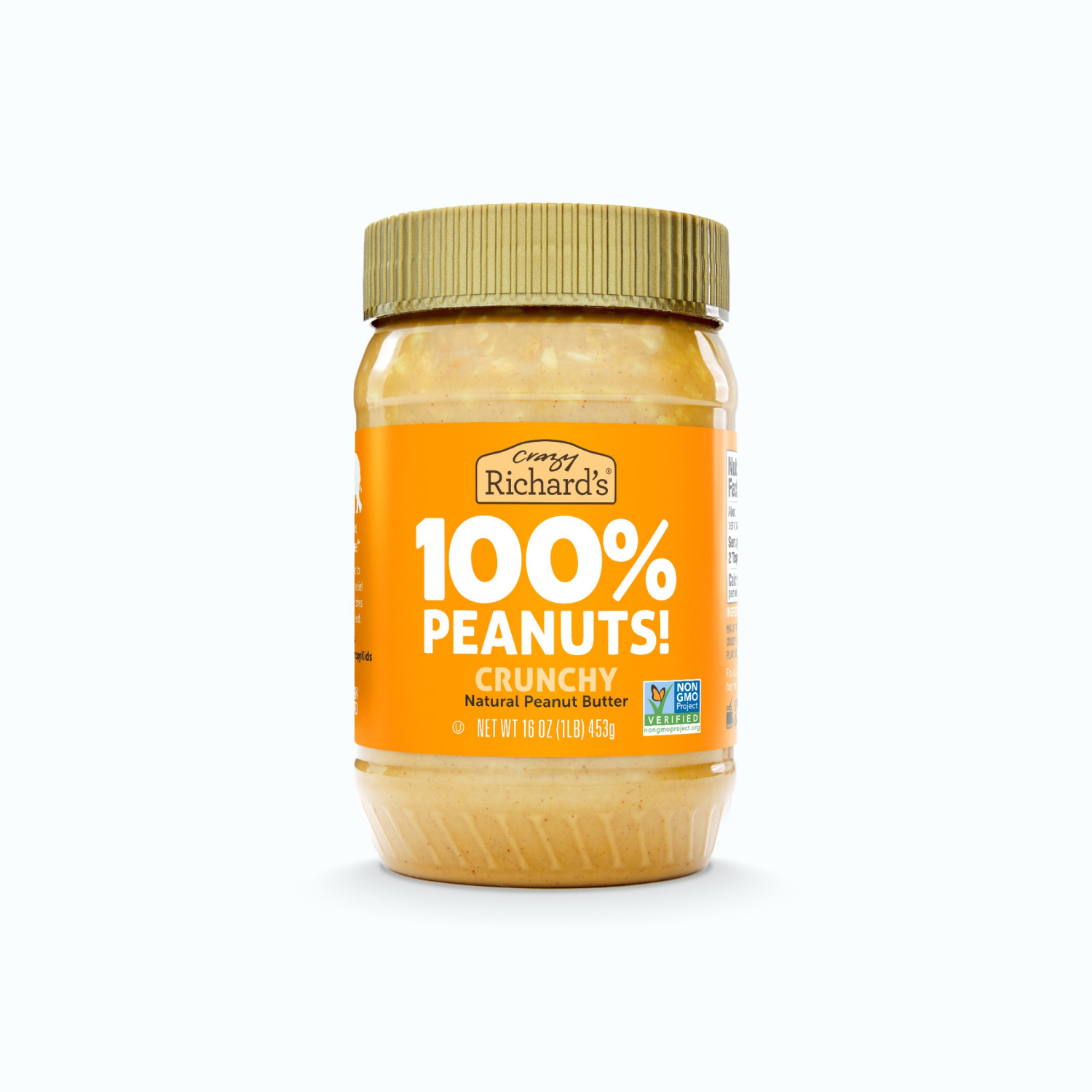 slide 1 of 1, Crazy Richard's Natural Crunchy Peanut Butter, 16 oz