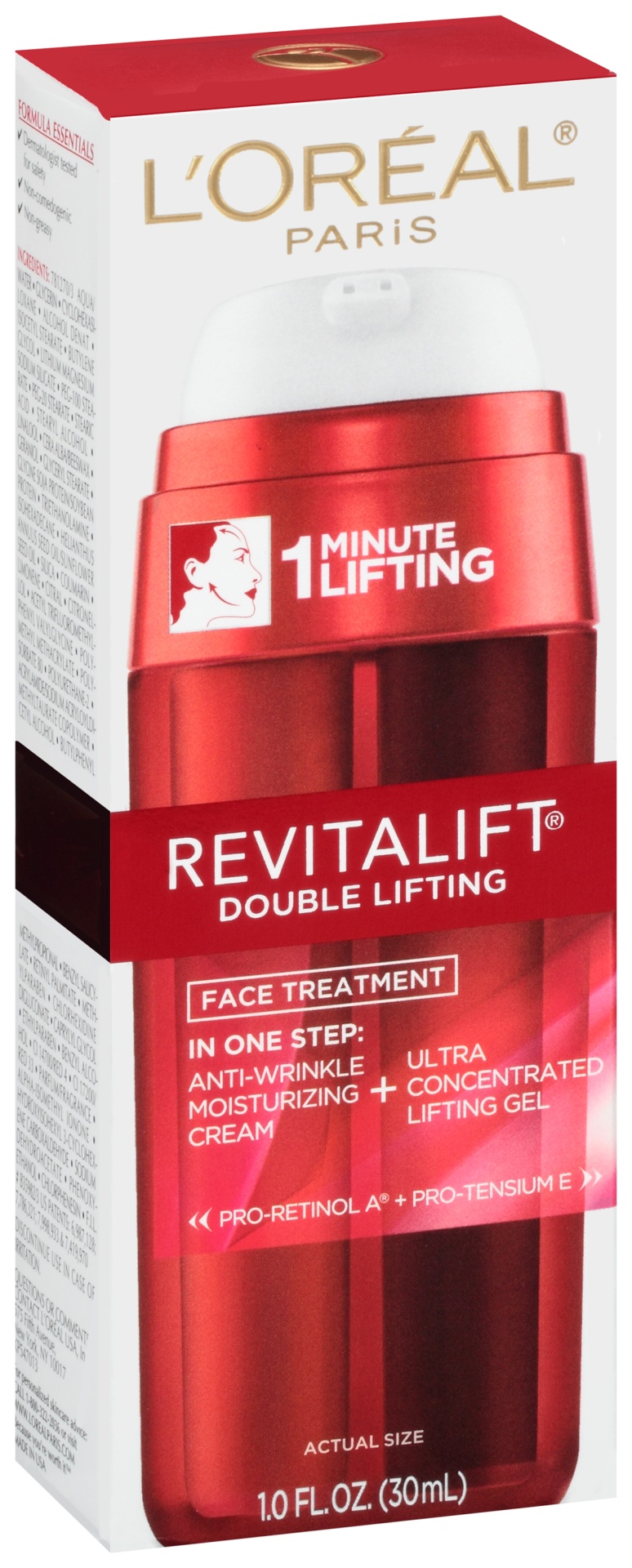 slide 3 of 8, L'Oréal Revitalift Double Lifting Day Treatment For All Skin Types, 1 fl oz