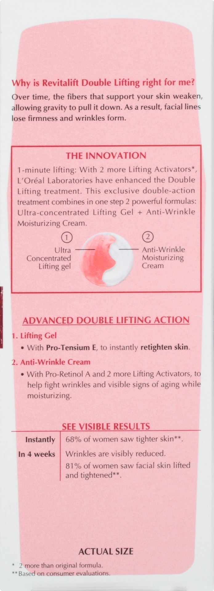 slide 7 of 8, L'Oréal Revitalift Double Lifting Day Treatment For All Skin Types, 1 fl oz