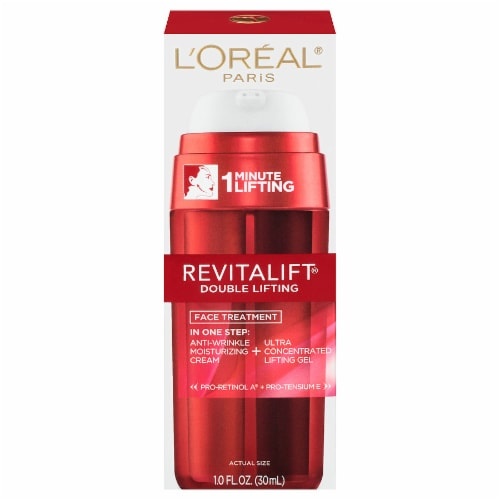 slide 1 of 8, L'Oréal Revitalift Double Lifting Day Treatment For All Skin Types, 1 fl oz