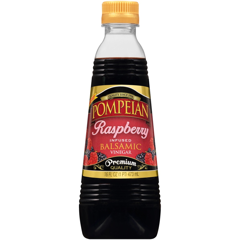 slide 1 of 2, Pompeian Raspberry Infused Balsamic Vinegar, 16 oz