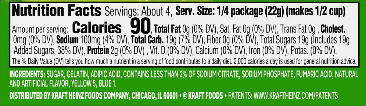 slide 2 of 9, Jell-O Lime Artificially Flavored Gelatin Dessert Mix, 3 oz Box, 3 oz