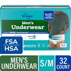 Kroger® Men's Maximum Absorbency Underwear - Small / Medium