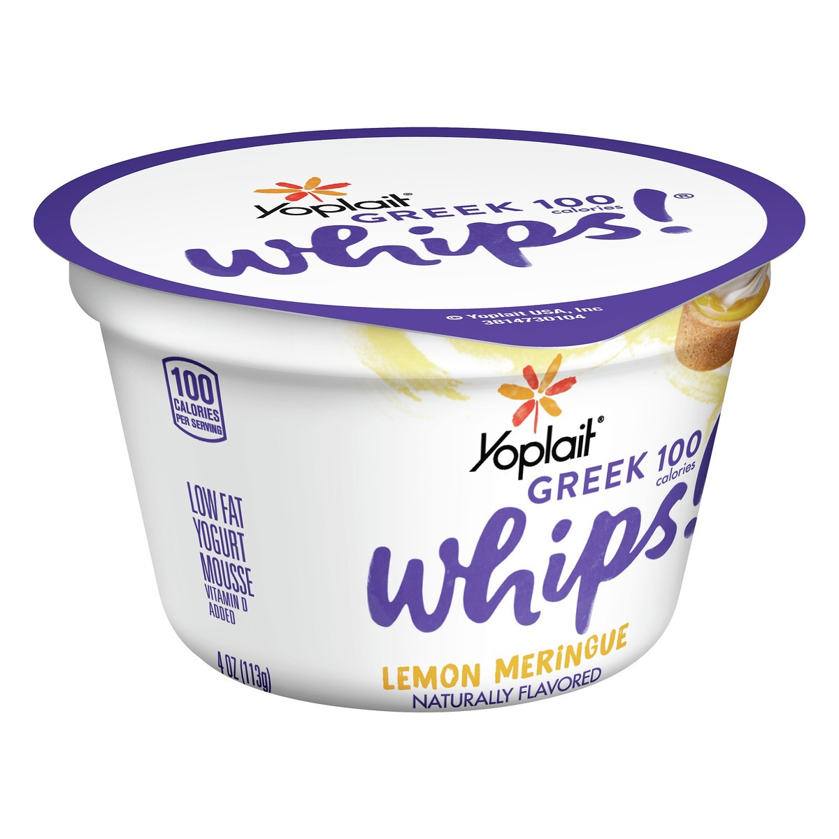 slide 2 of 9, Yoplait Whips Lowfat Greek Lemon Meringue Yogurt Mousse 4 oz, 4 oz