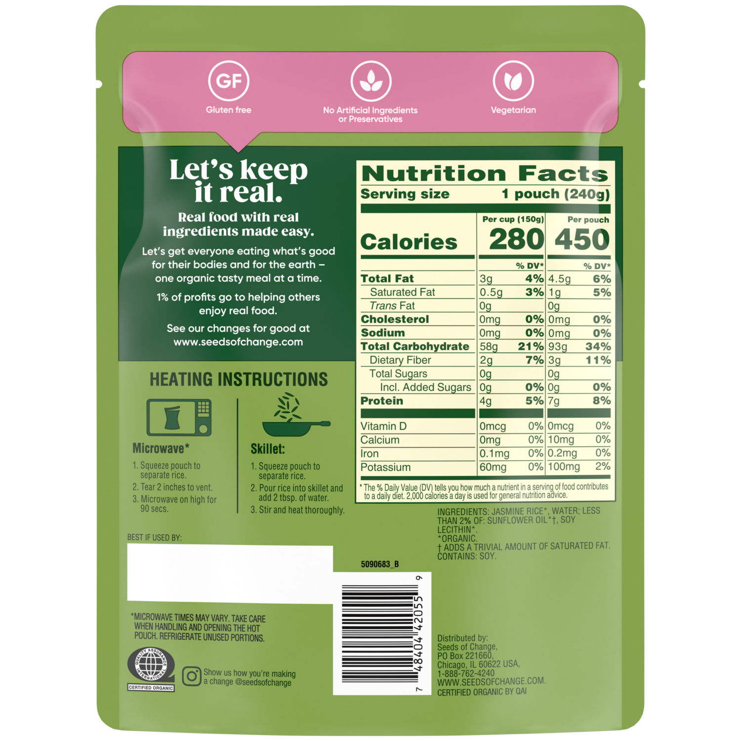 slide 2 of 4, Seeds of Change Organic Aromatic Jasmine Rice, 8.5 oz