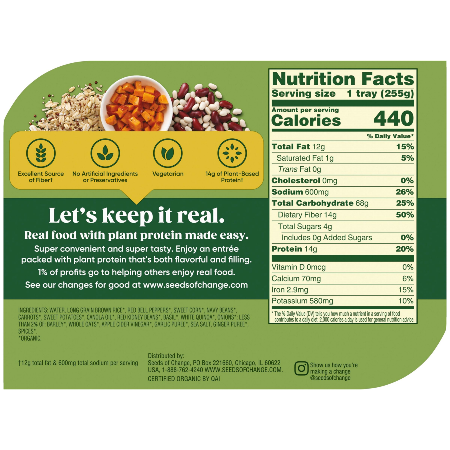 slide 2 of 6, SEEDS of CHANGE™ Protein Bowl Harvest Herb, 9 oz