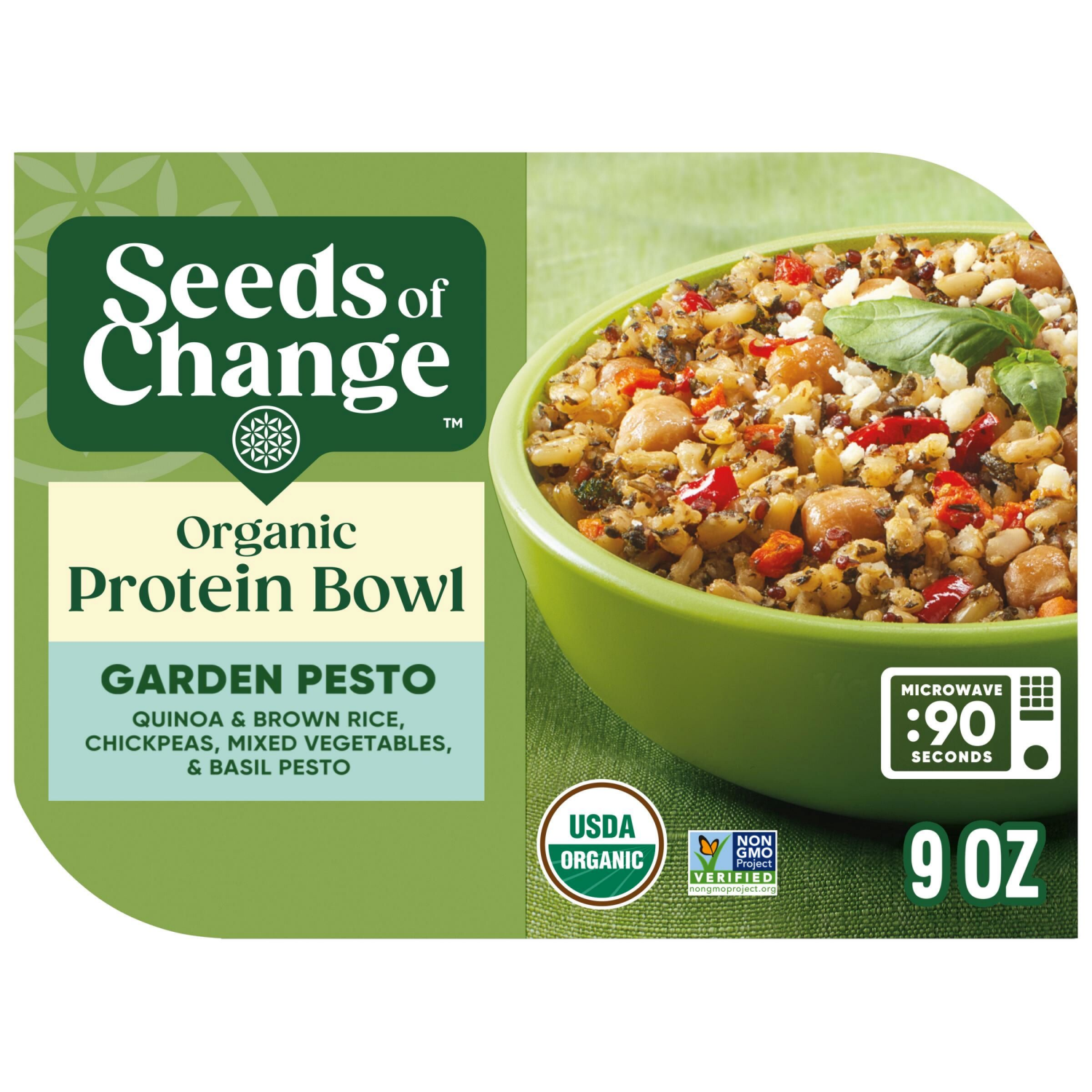 slide 1 of 4, SEEDS of CHANGE™ Protein Bowl Garden Pesto, 9 oz