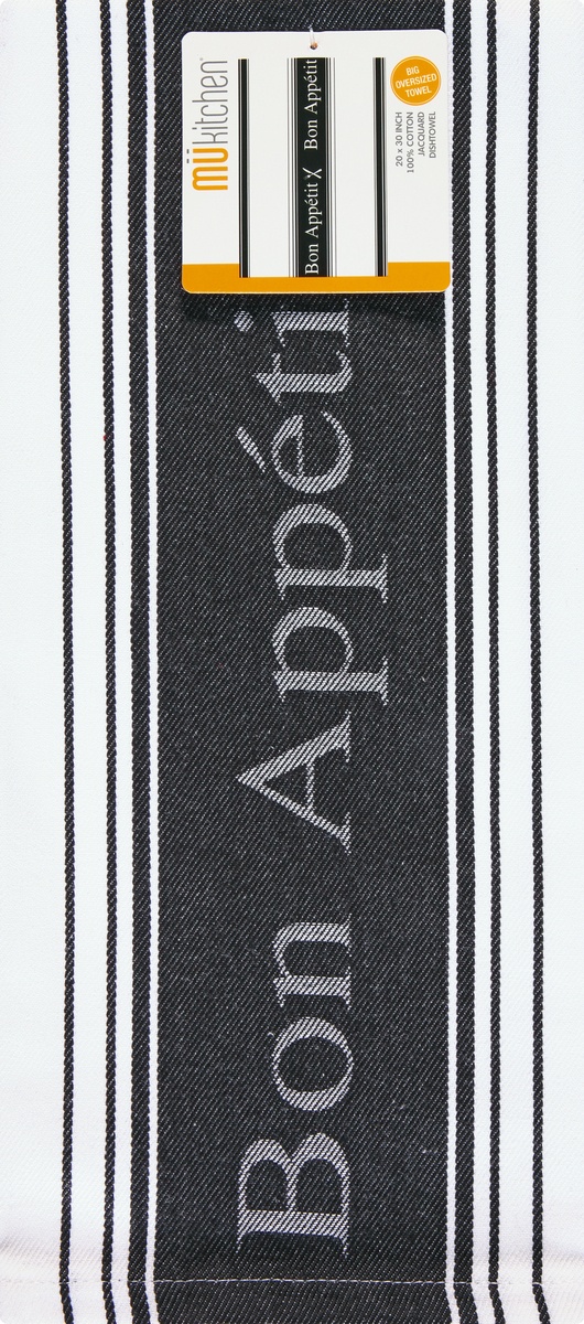 slide 3 of 9, MÜkitchen Mei En Towel Bon Appetit - EA, 1 ct