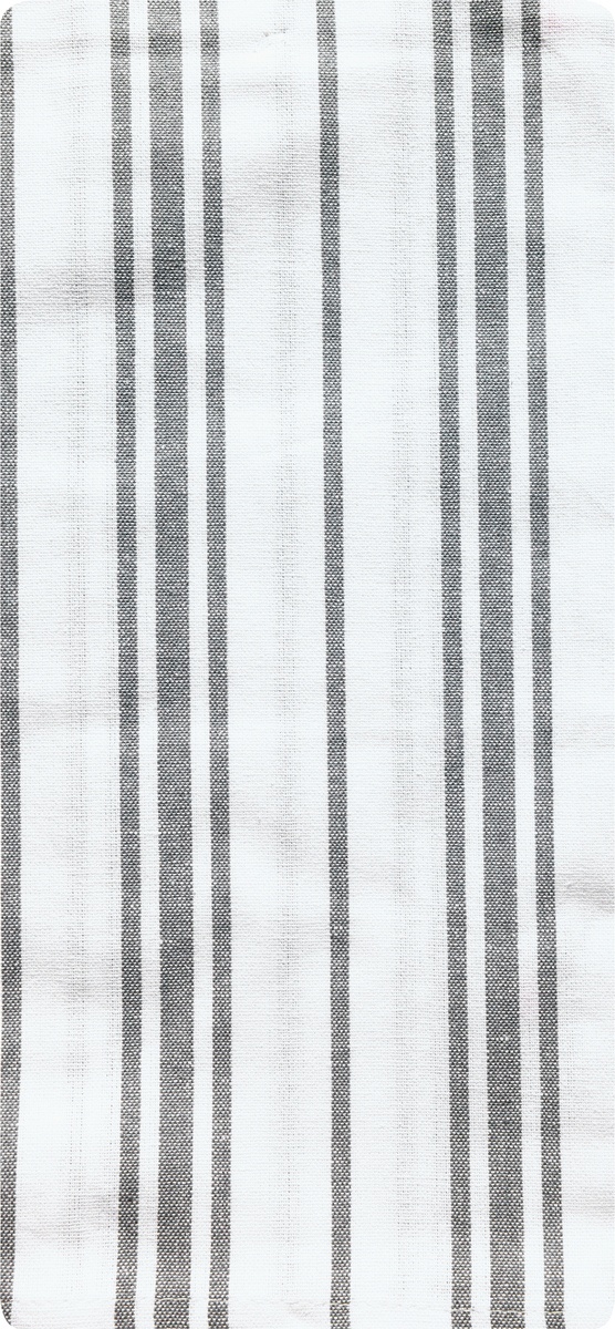 slide 4 of 9, MUkitchen 100% Cotton Farmhouse Stainless Dishtowel 1 ea, 1.0 ct