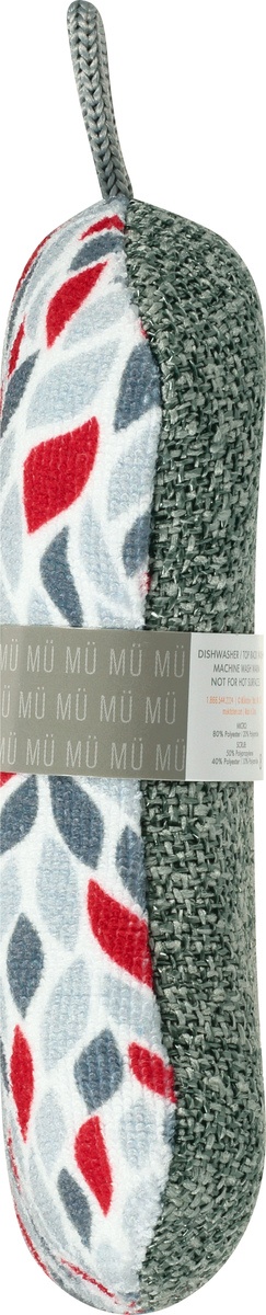 slide 8 of 9, MUkitchen Double Duty Petals Scrub Sponge 1 ea, 1.0 ct