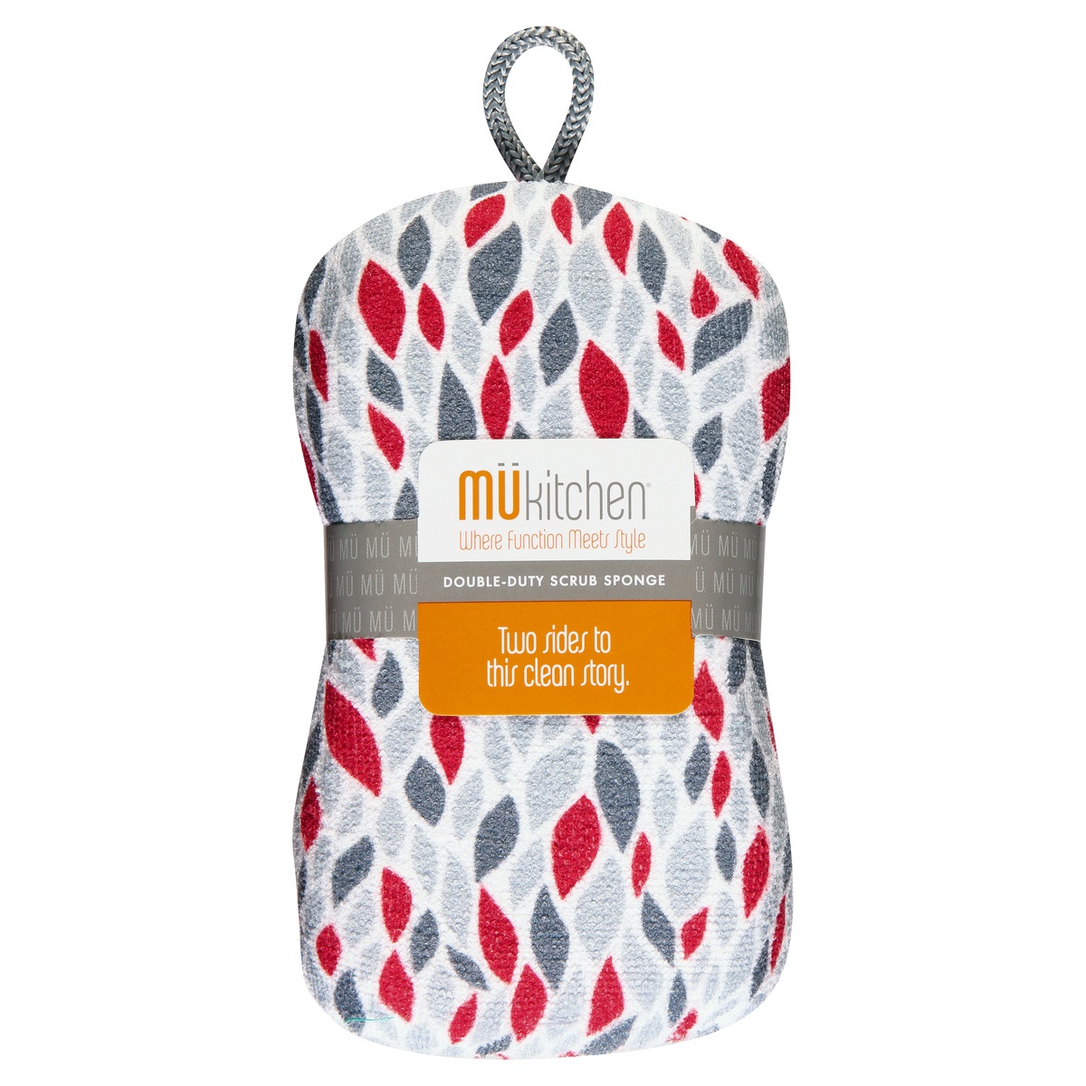 slide 1 of 9, MUkitchen Double Duty Petals Scrub Sponge 1 ea, 1.0 ct