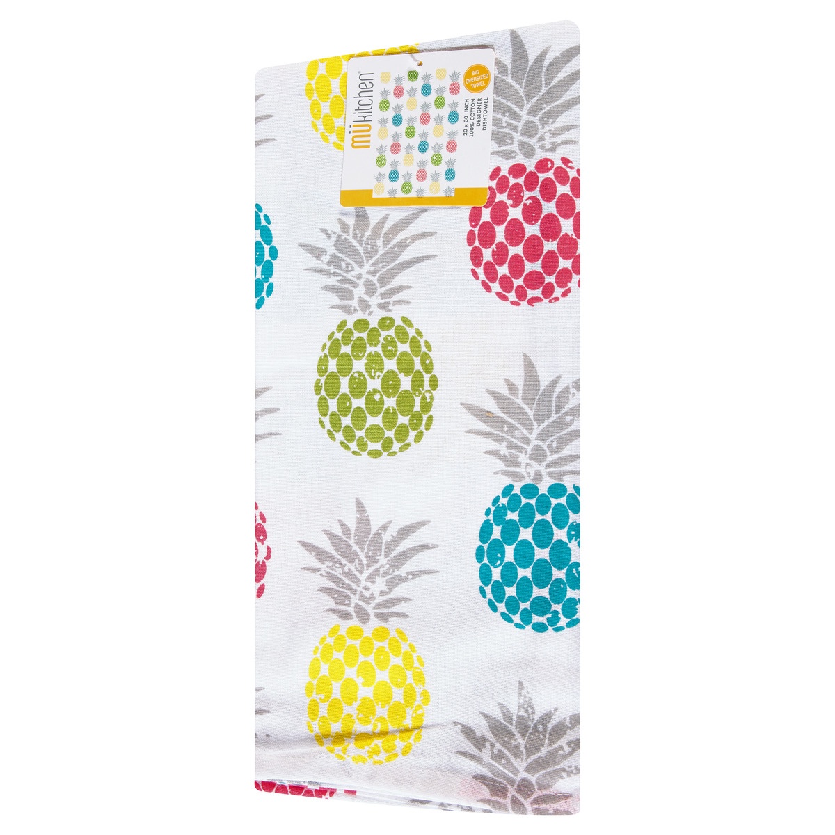 slide 6 of 9, MUkitchen Designer Cotton Towel Pineapple, 1 ct