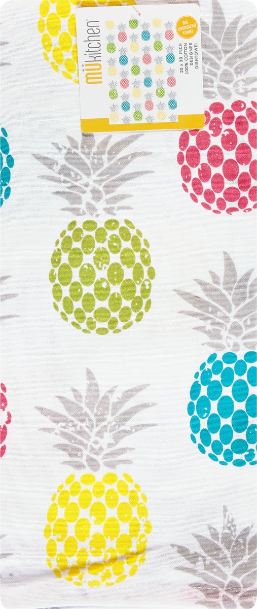 slide 3 of 9, MUkitchen Designer Cotton Towel Pineapple, 1 ct