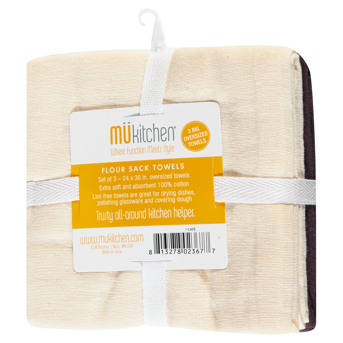 slide 7 of 9, MUkitchen Cafe Flour Sack Towels 3 ea, 3 ct
