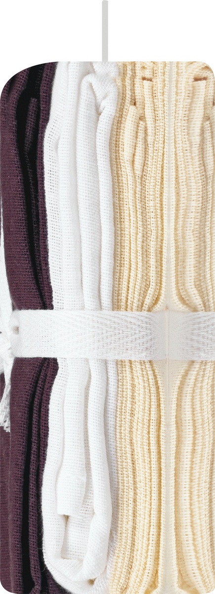 slide 2 of 9, MUkitchen Cafe Flour Sack Towels 3 ea, 3 ct