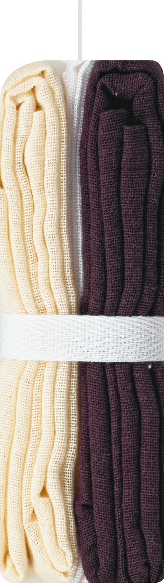 slide 9 of 9, MUkitchen Cafe Flour Sack Towels 3 ea, 3 ct