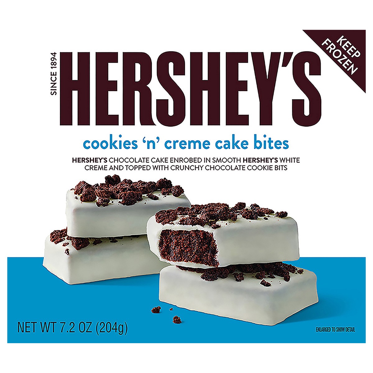 slide 1 of 2, Hersheys Cookies N Creme Enrobed Cake Bites 7.2 Oz - 7.2 Oz, 7.2 oz