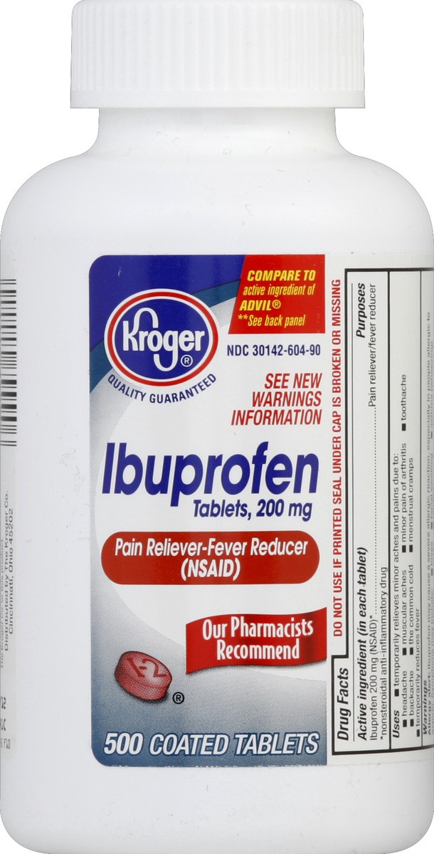 slide 3 of 3, Kroger Ibuprofen, 500 ct; 200 mg