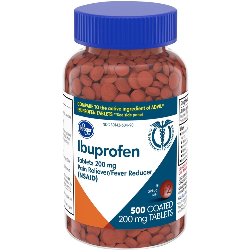 slide 1 of 3, Kroger Ibuprofen, 500 ct; 200 mg