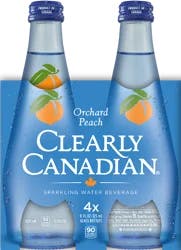 Clearly Canadian Orchard Peach Sparkling Water - 4 ct; 11 fl oz