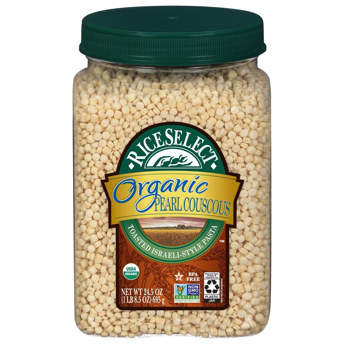 slide 1 of 10, RiceSelect Pearl Couscous, 24.5 oz