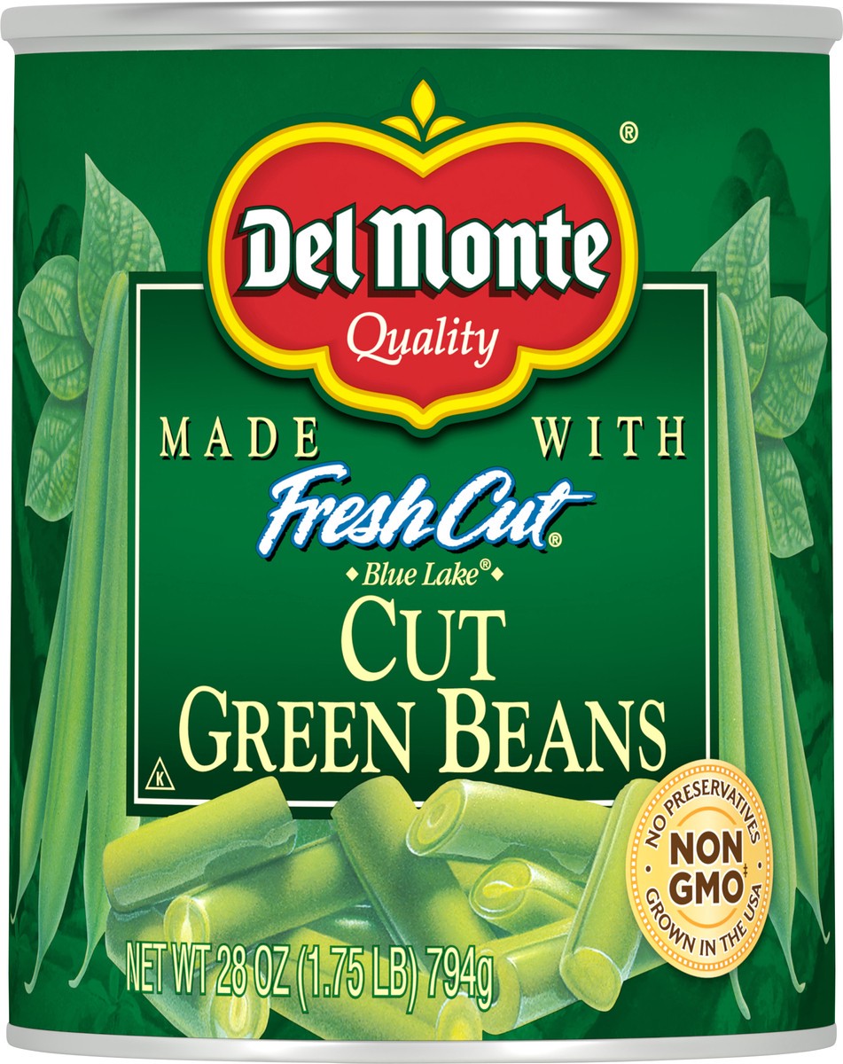 slide 4 of 10, Del Monte Fresh Cut Green Beans, 28 oz