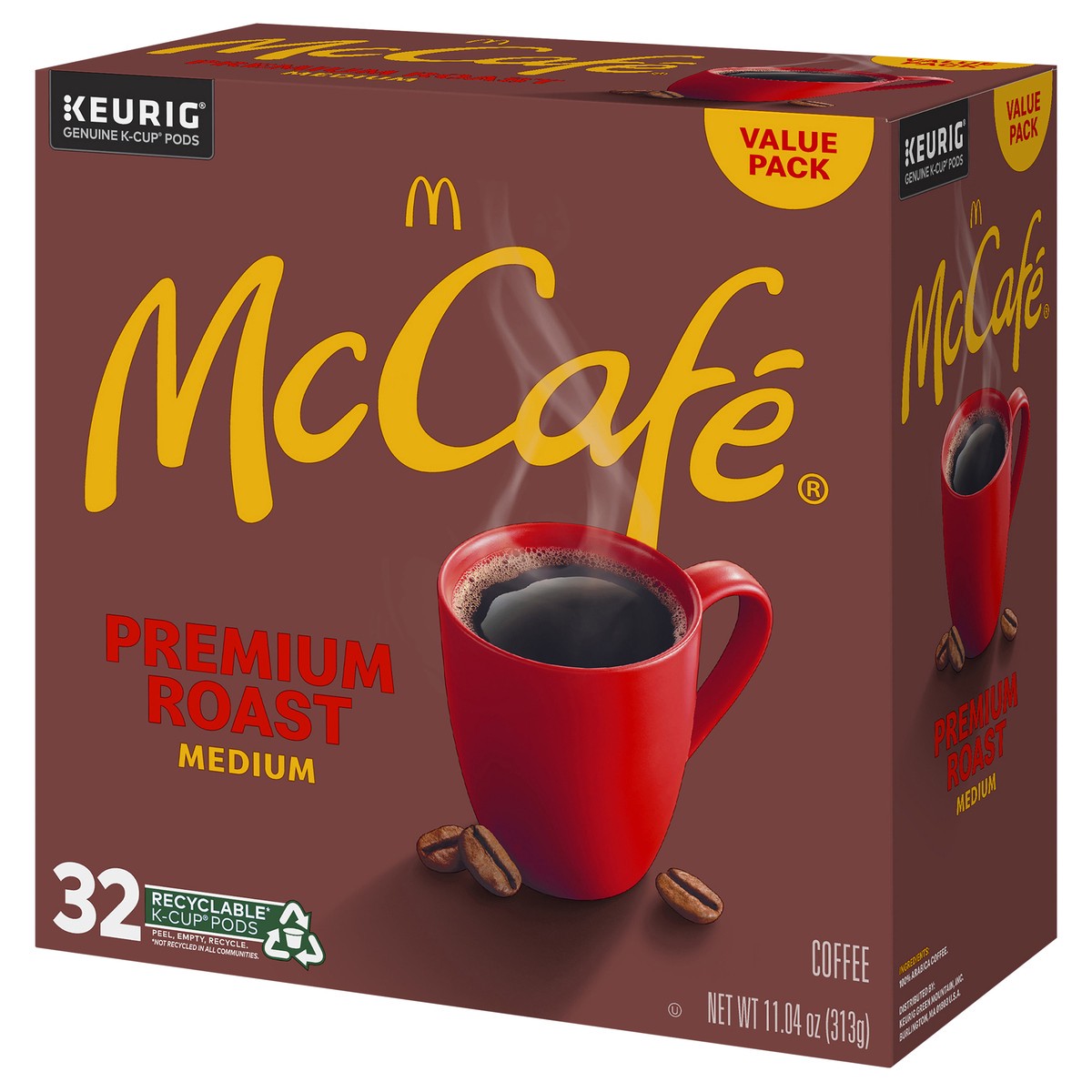 slide 4 of 5, McCafé Premium Roast Coffee, Single Serve Keurig K-Cup Pods, Medium Roast, 32 Count, 32 ct