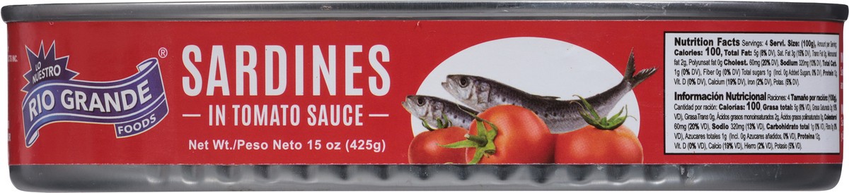 slide 13 of 13, Rio Grande Sardines in Tomato Sauce 15 oz, 