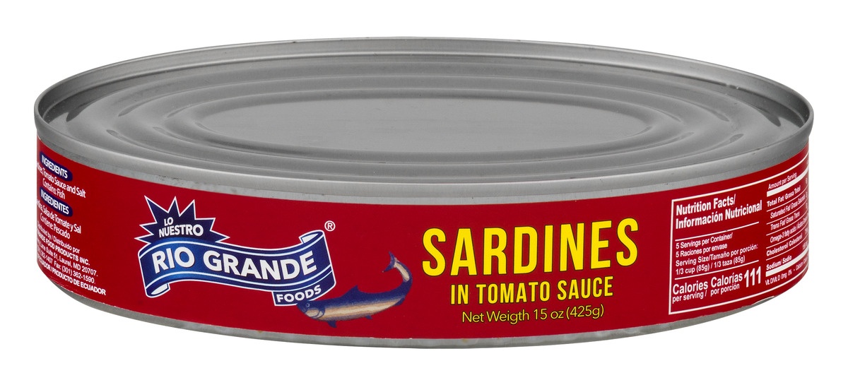 slide 1 of 1, Rio Grande Sardines In Tomato Sauce, 15 oz