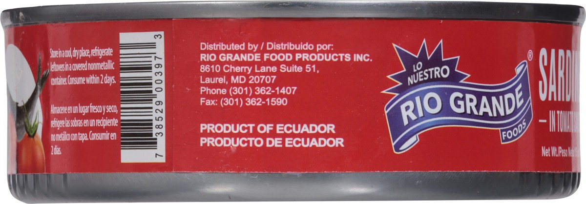 slide 8 of 13, Rio Grande Sardines in Tomato Sauce 15 oz, 