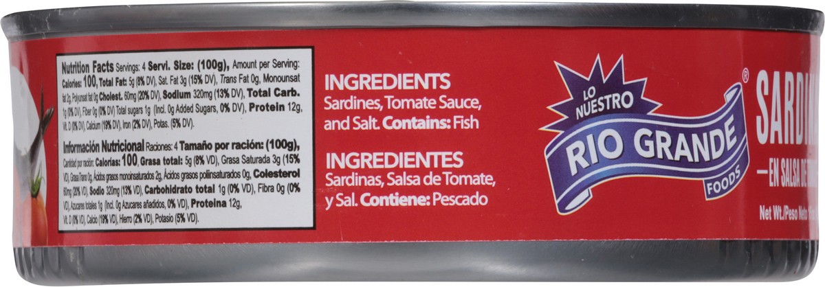 slide 6 of 13, Rio Grande Sardines in Tomato Sauce 15 oz, 