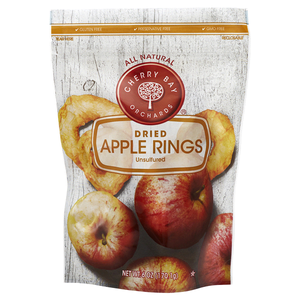 slide 1 of 2, Cherry Bay Orchards Dried Apple Rings, 6 oz