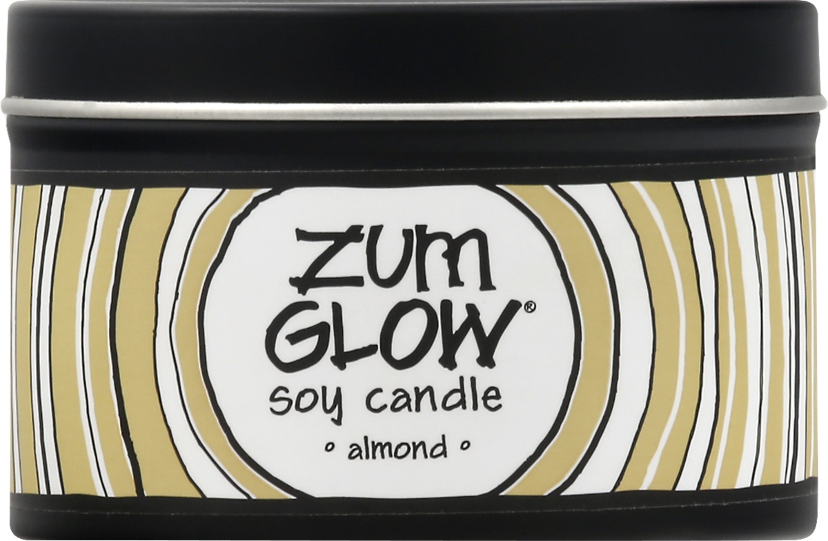 slide 6 of 7, Indigo Wild Almond Zum Glow Soy Candle, 7 oz
