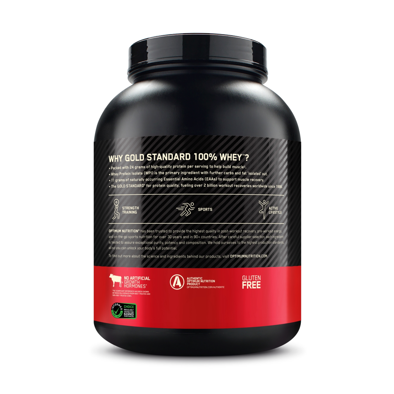 slide 2 of 5, Optimum Nutrition Gold Standard 100% Whey Protein Double Rich Chocolate Protein Powder Drink Mix 63.4 oz, 63.4 oz