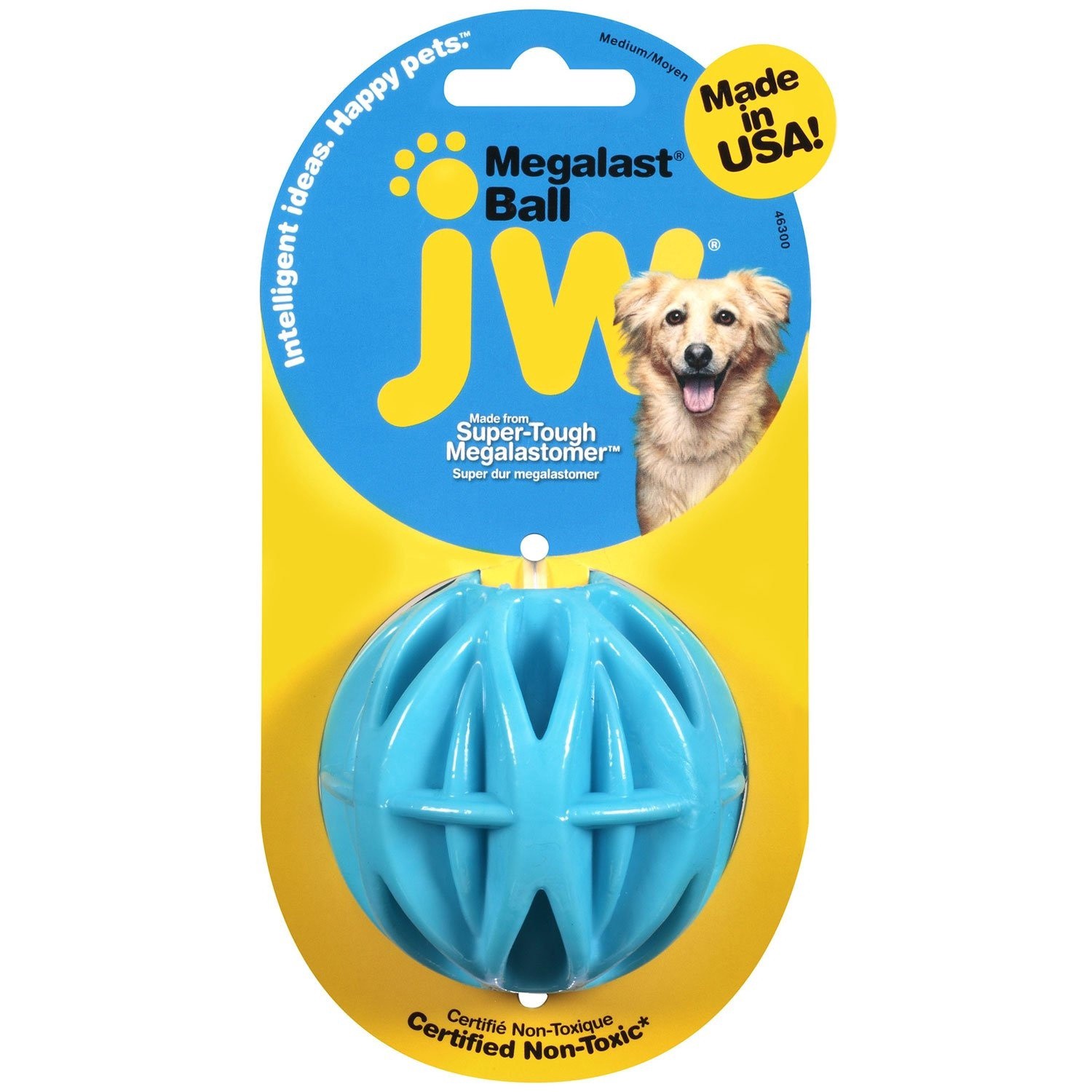 slide 1 of 1, JW Pet Megalast Ball Dog Toy, MED