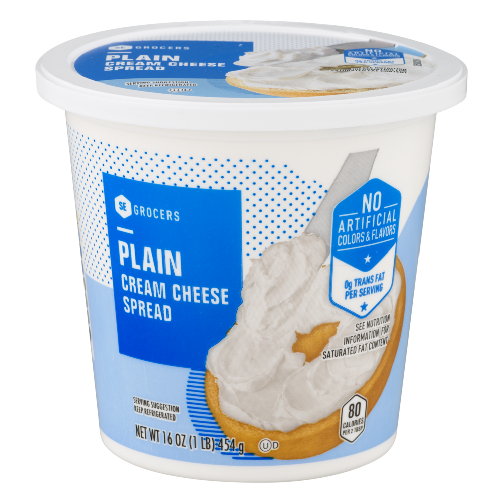 slide 1 of 1, SE Grocers Cream Cheese Spread Plain, 16 oz