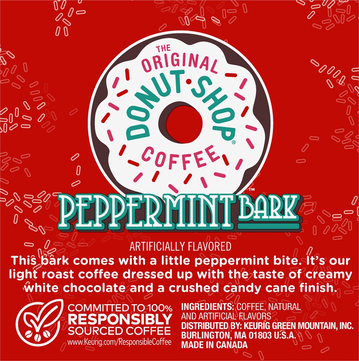 slide 8 of 11, The Original Donut Shop K-Cup Pods Peppermint Bark Coffee 12 - 0.34 oz Pods, 12 ct; 0.34 oz