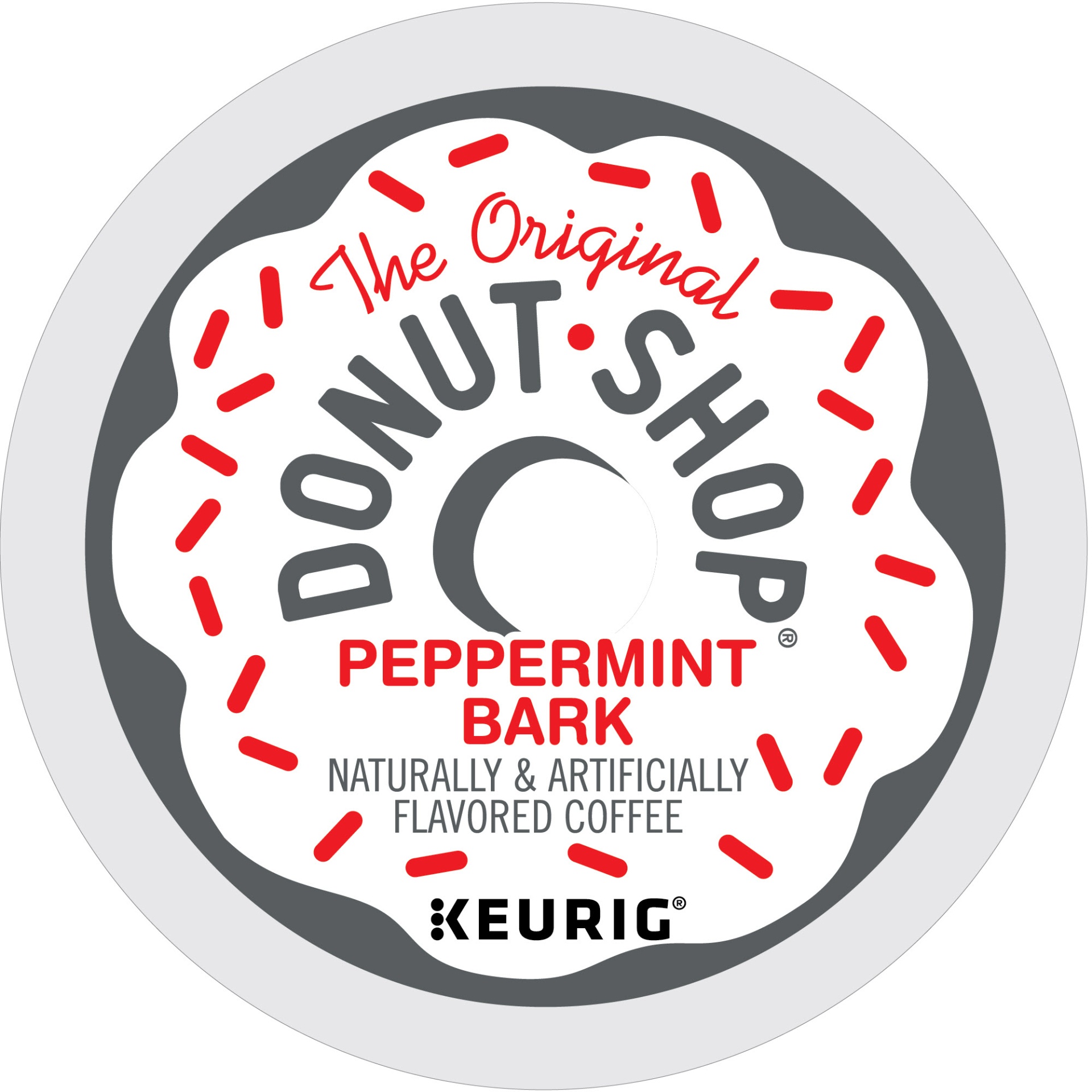 slide 1 of 1, The Original Donut Shop Peppermint Bark Light Roast K-Cup Pods, 12 ct