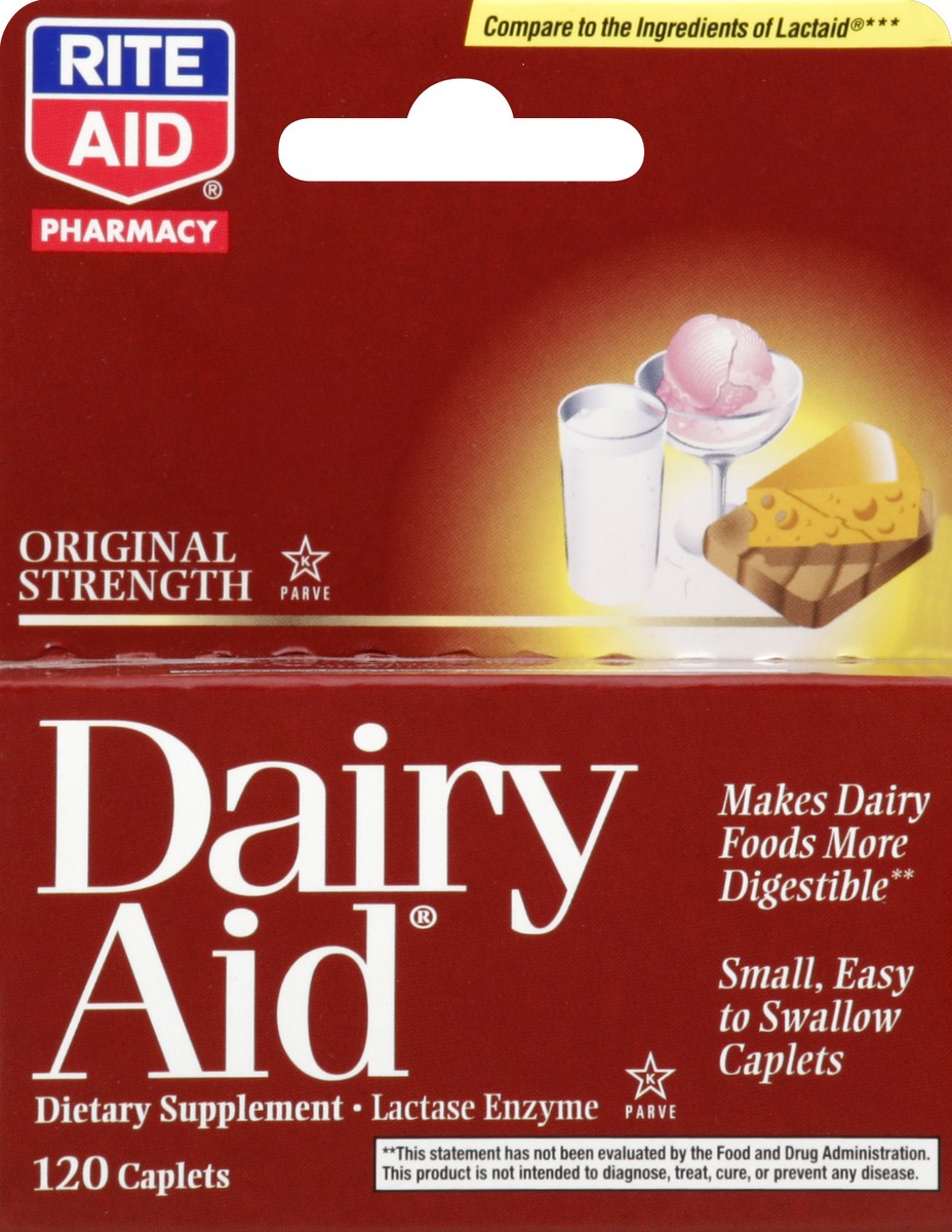 slide 4 of 5, Rite Aid Ra Dairy Relief Org, 120 ct