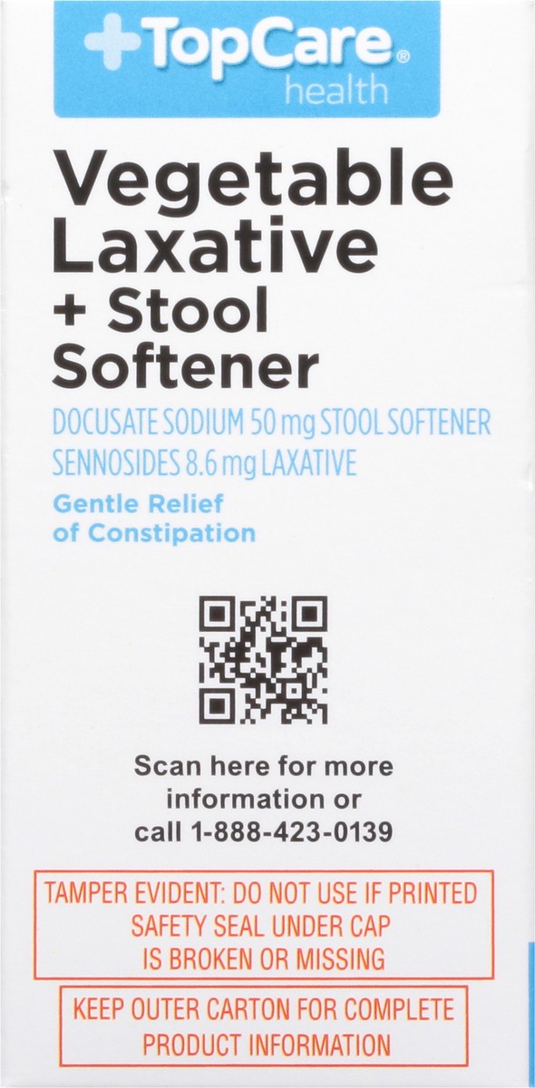 slide 8 of 16, TopCare Laxative Docusate Sodium, Tablets-Topcare Senna-S, 60 ct