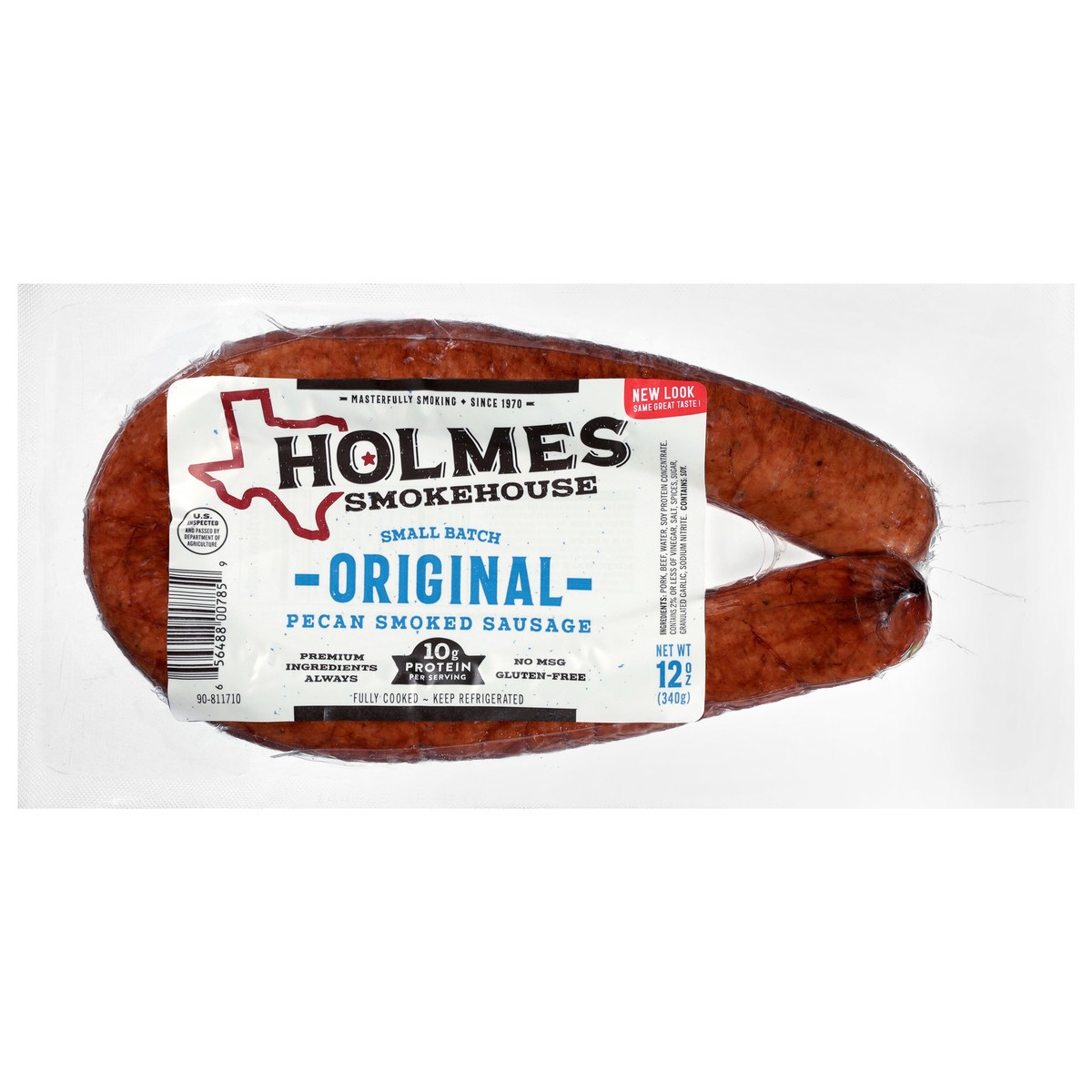 slide 1 of 12, Holmes Smokehouse Pecan Smoked Original Sausage 12 oz, 12 oz