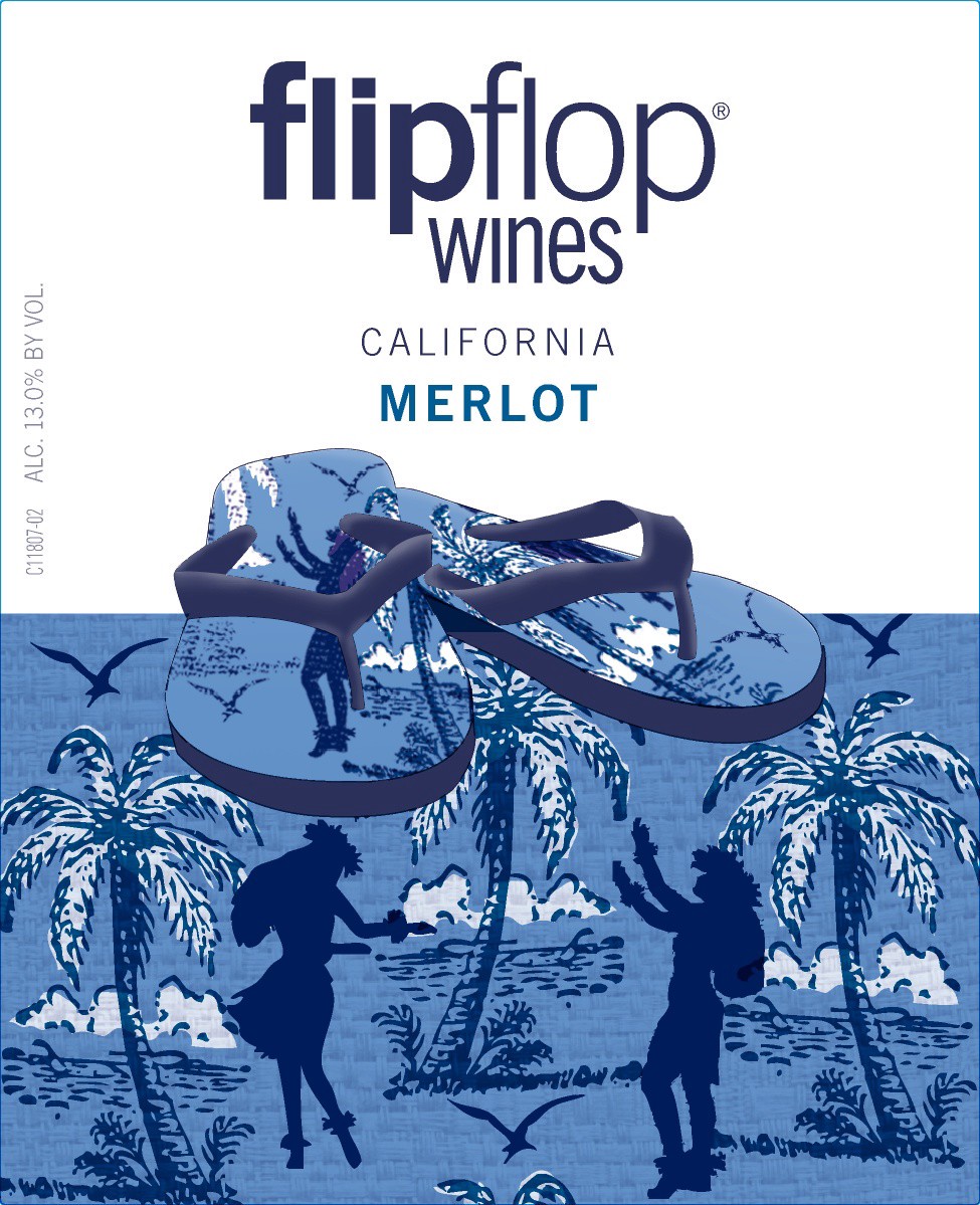 slide 2 of 3, flipflop Merlot, Red Wine, California, 1 ct, 750ml Bottle, 750 ml