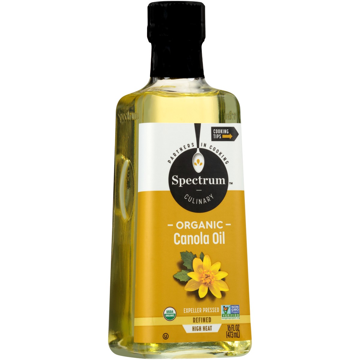 slide 2 of 9, Spectrum Culinary Organic Canola Oil 16 fl. oz. Bottle, 16 fl oz