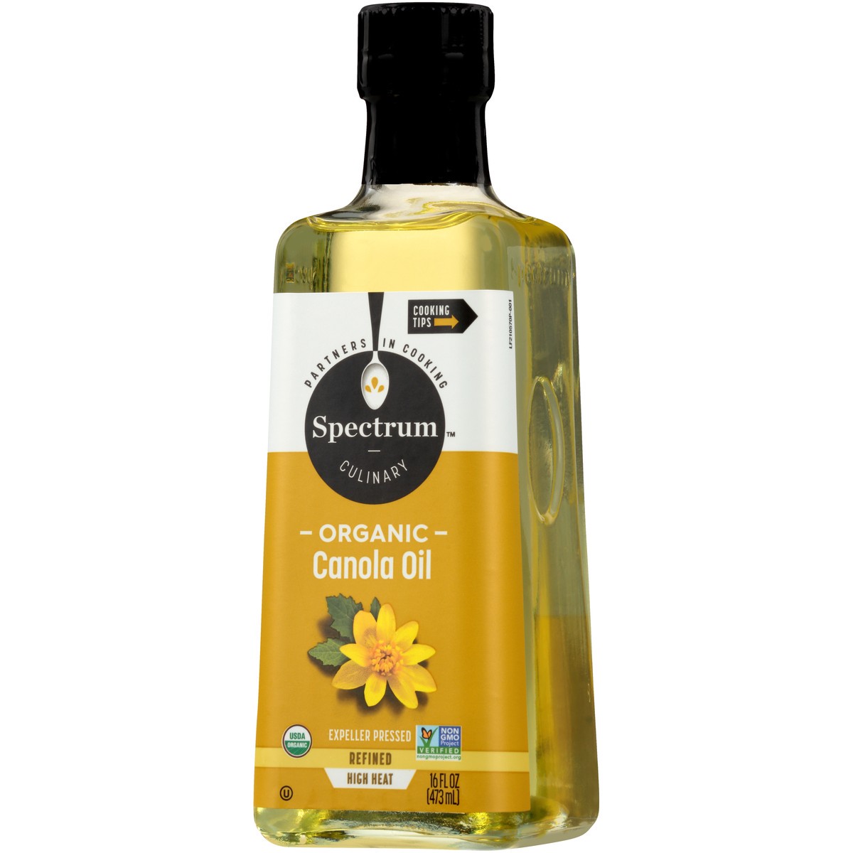 slide 3 of 9, Spectrum Culinary Organic Canola Oil 16 fl. oz. Bottle, 16 fl oz